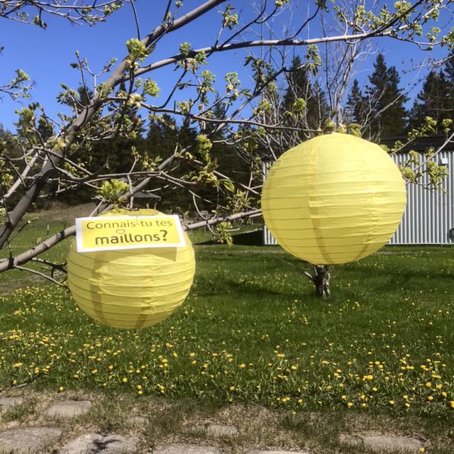 Une lanterne jaune pour signifier son appui à la démarche citoyenne Maillon