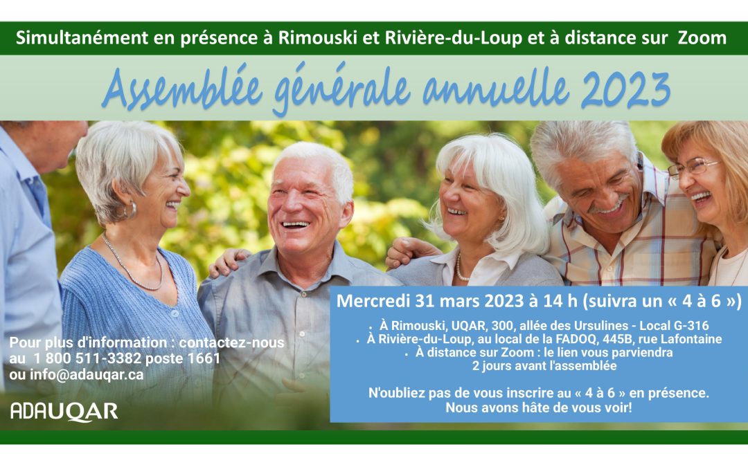 Assemblée générale en formule hybride pour l’ADAUQAR