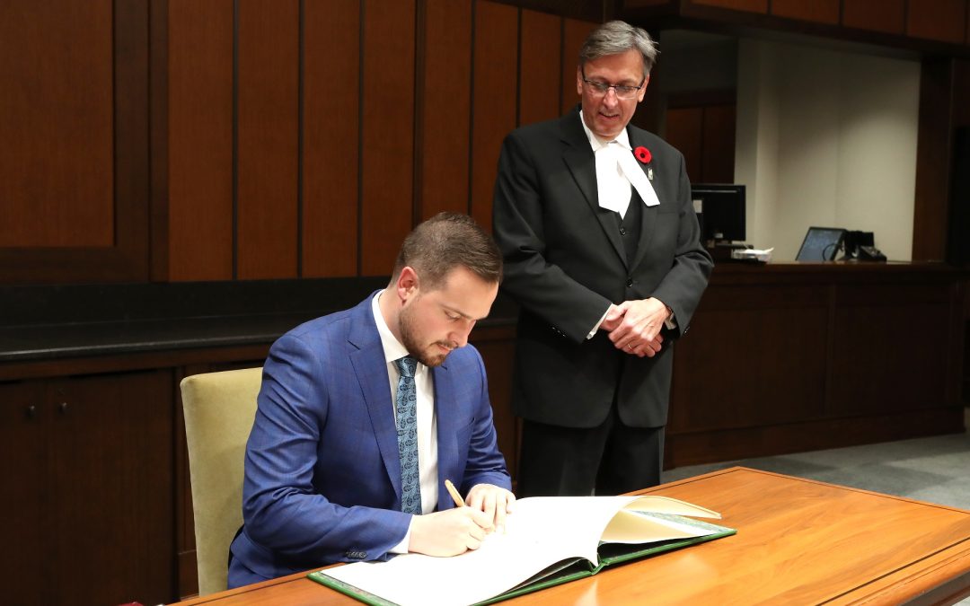 Maxime Blanchette-Joncas assermenté pour une deuxième fois