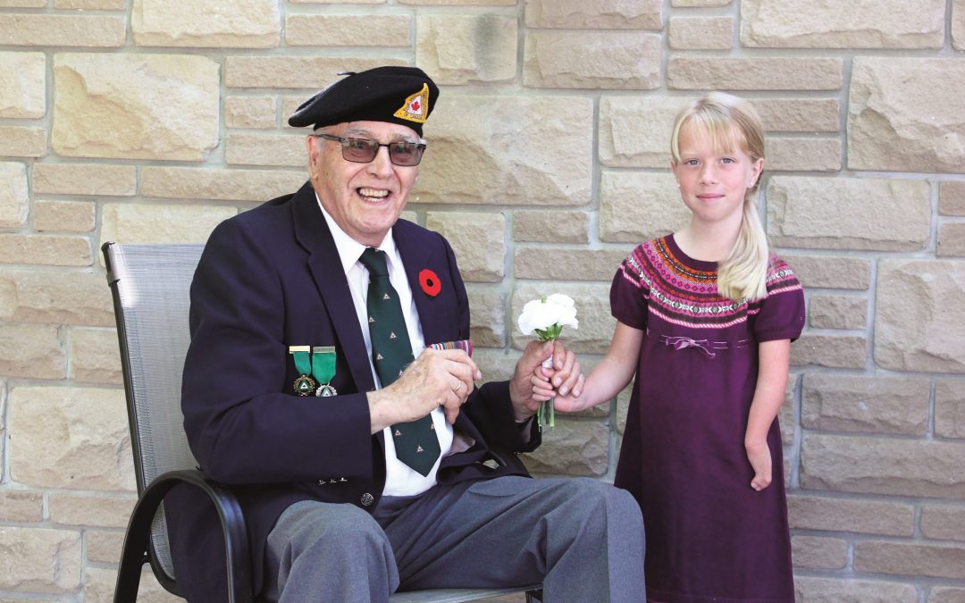 Une petite fille amputée inspirée par un vétéran de la Seconde Guerre mondiale