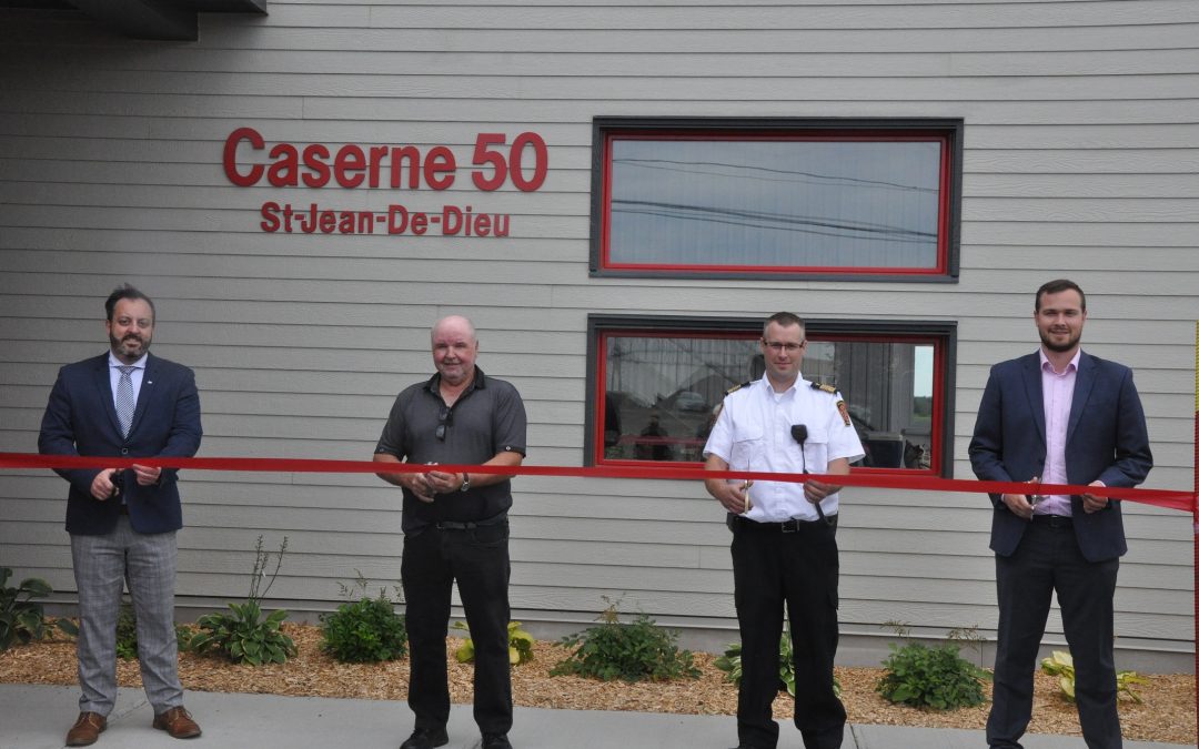 Saint-Jean-de-Dieu inaugure sa nouvelle caserne d’incendie