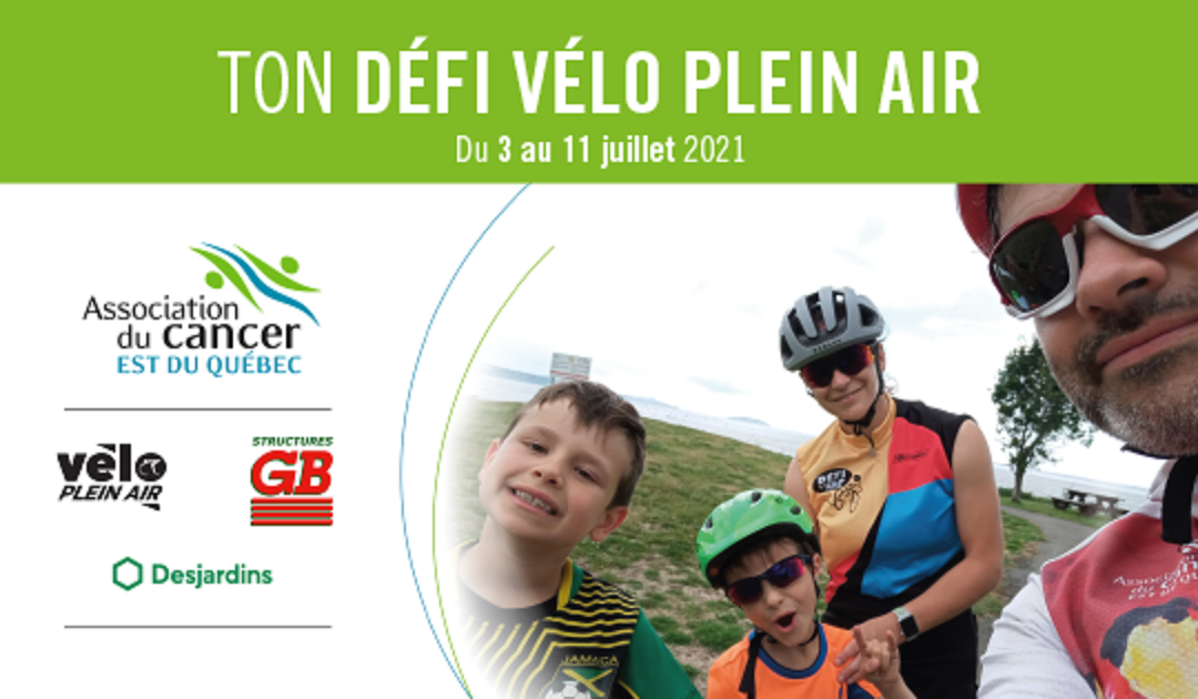 Le temps de s’inscrire au Défi Vélo Plein Air