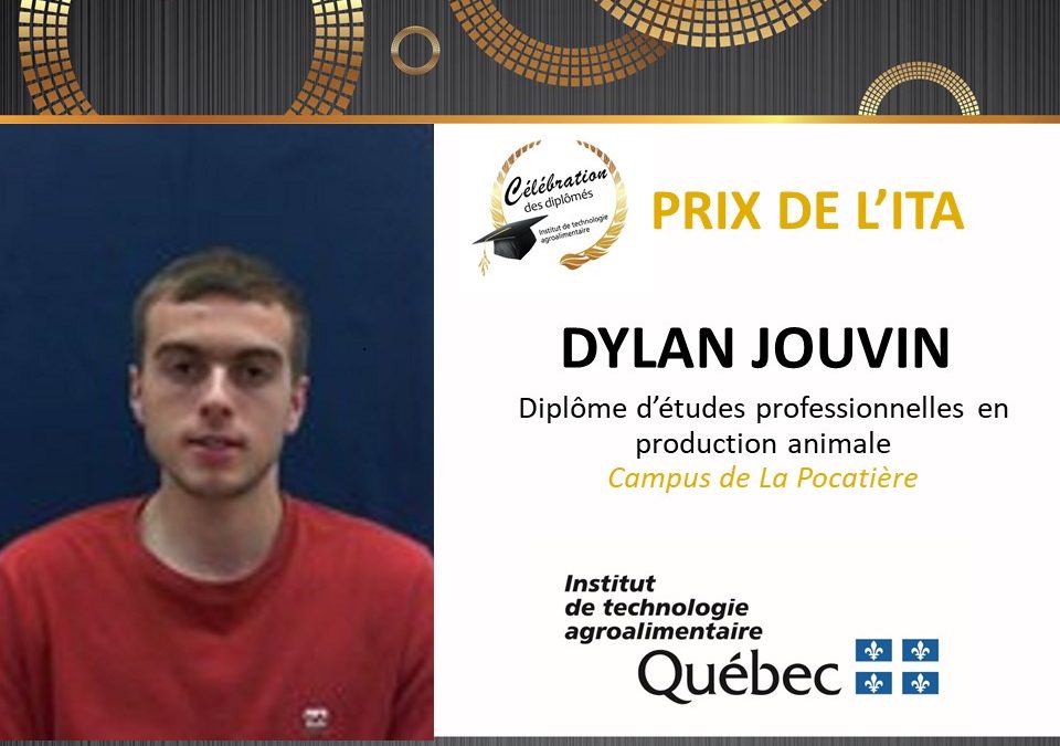 Un finissant de Saint-Éloi se distingue à la célébration des diplômés de l’ITA