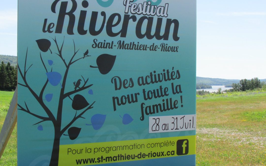 Des spectacles gratuits au Festival Le Riverain
