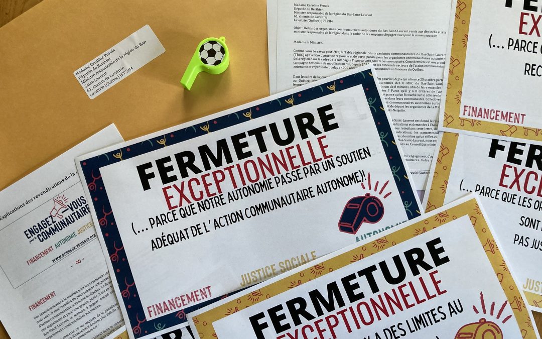 70 organismes communautaires ferment à relais ce lundi