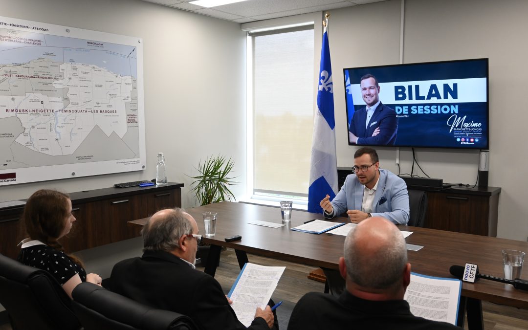 Le député Blanchette-Joncas estime avoir eu une session productive