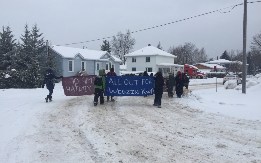Manifestation en appui aux autochtones à Trois-Pistoles