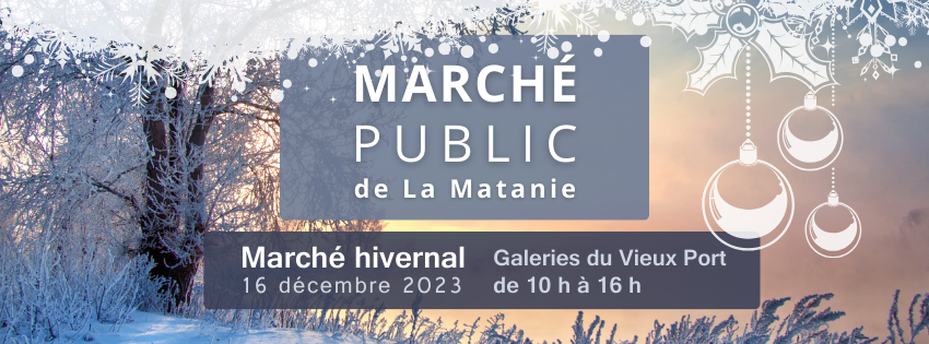 Un marché public hivernal en Matanie
