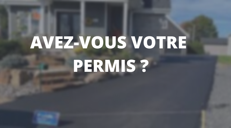 Permis obligatoire pour faire des travaux d’asphaltage
