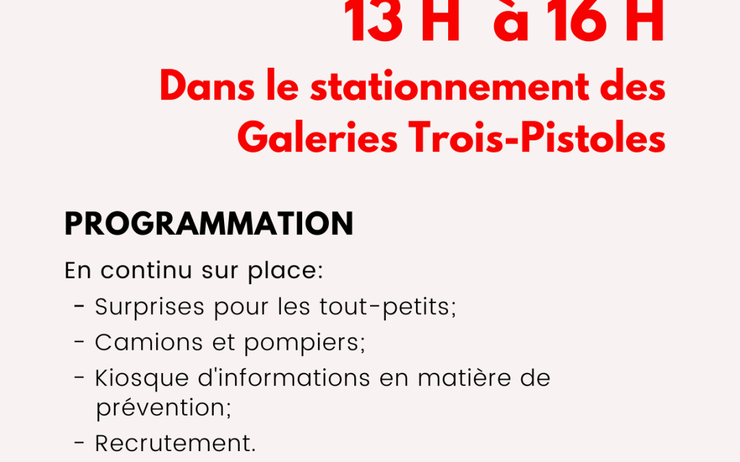 Journée de prévention des incendies à Trois-Pistoles