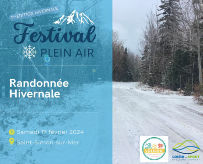 Randonnée hivernale à Saint-Simon-de-Rimouski