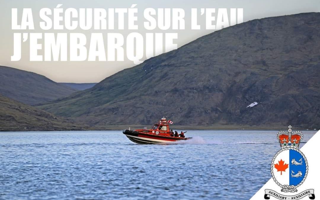 « La sécurité sur l’eau, j’embarque! Et toi? »