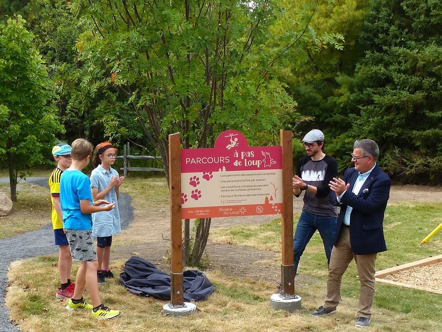 Nouveau parcours d’hébertisme inauguré à Rivière-du-Loup