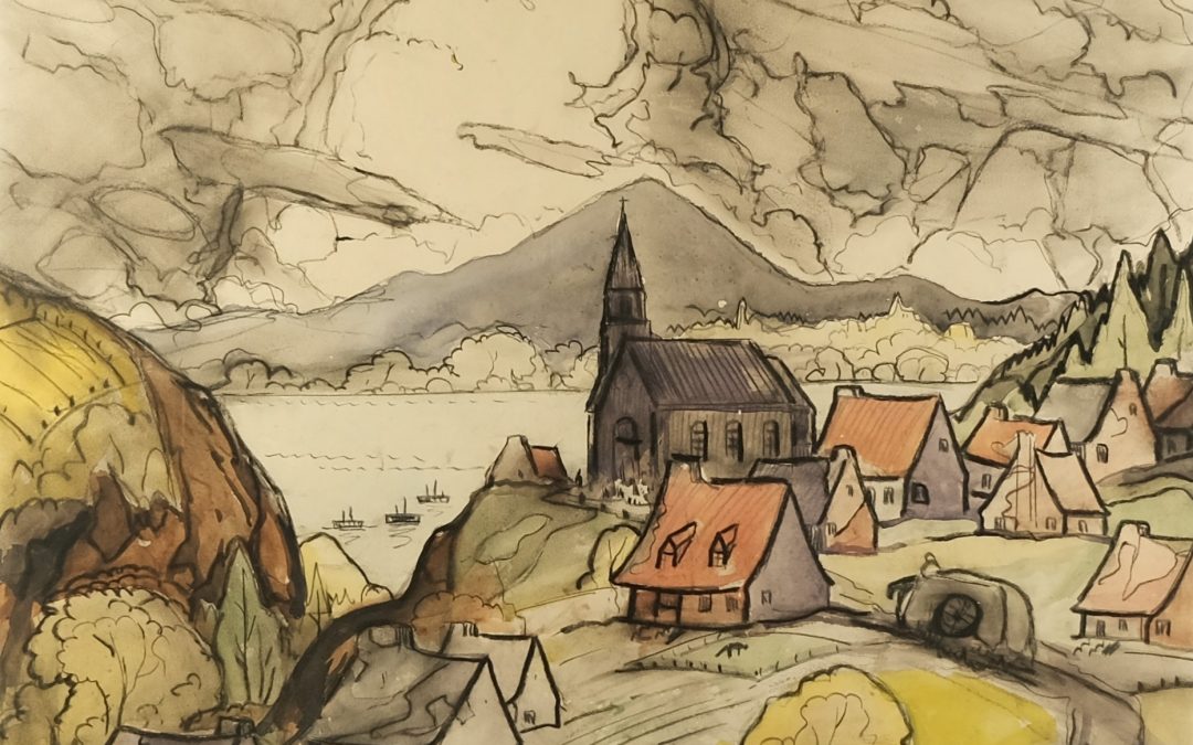 Une oeuvre de Marcelle Ferron et de Marc-Aurèle Fortin aux enchères