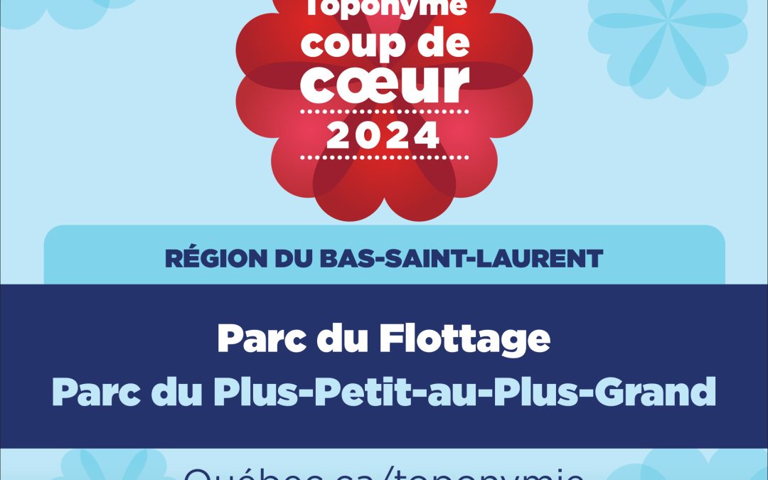 Nom de lieu favori : deux toponymes bas-laurentiens finalistes