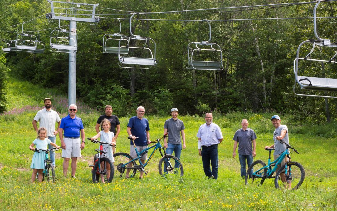 Un projet de 3 M $ pour le vélo de montagne au Mont-Saint-Mathieu