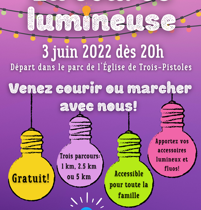 Une course lumineuse pour le 325e de Trois-Pistoles