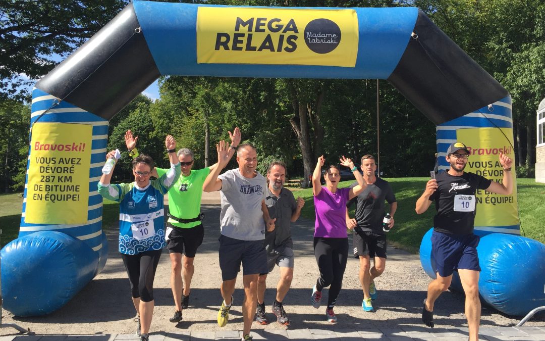 Le plaisir de courir en équipe sur 287 km
