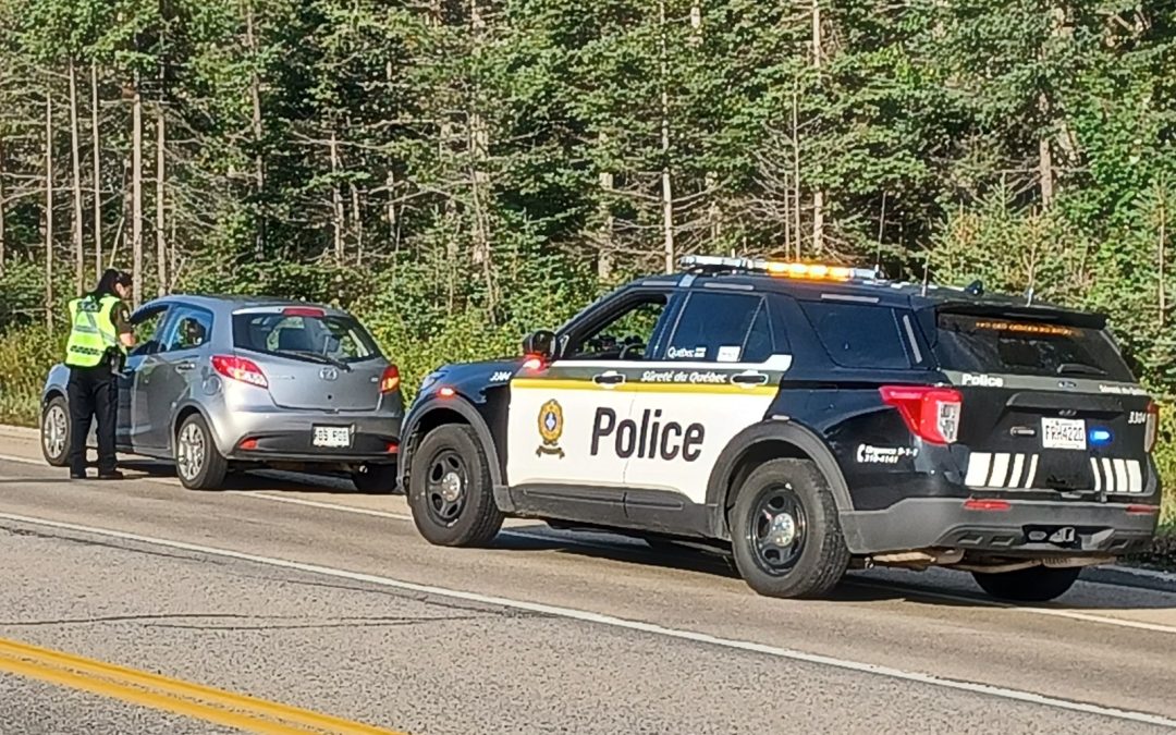 Une opération policière sur les comportements à risque sur la route