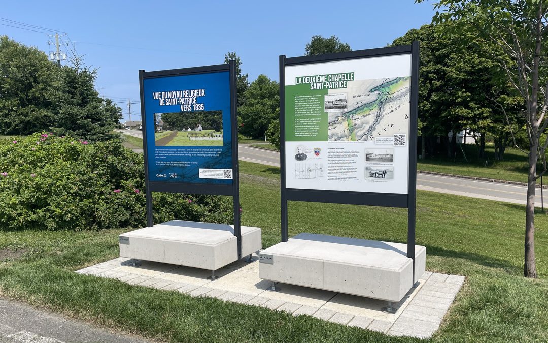 Exposition et cartes postales sur l’histoire de Rivière-du-Loup