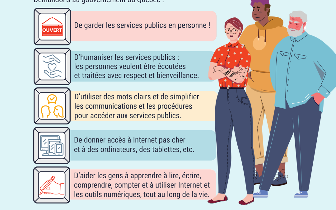 Pétition pour que l’humain demeure au cœur des services publiques