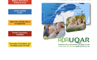 Une gamme d’activités pour les 50 ans et plus