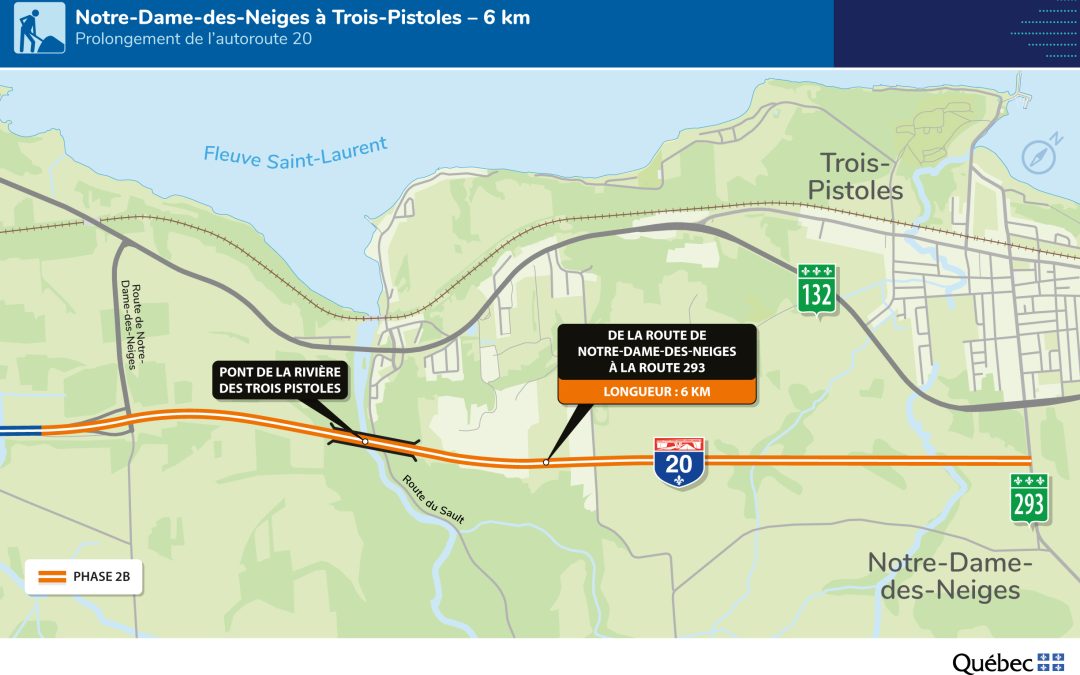 Autoroute 20 à quatre voies à Trois-Pistoles: un engagement salué