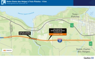 Autoroute 20 à quatre voies à Trois-Pistoles: un engagement salué
