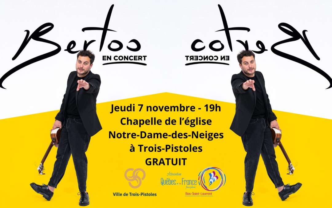 Un concert pour célébrer le jumelage de Trois-Pistoles avec Les Rives du Dropt