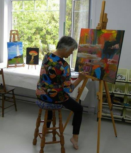 Deux sorties artistiques pour la peintre Diane Hudon