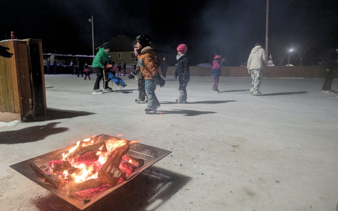 Une centaine de personnes profites des joies de l’hiver