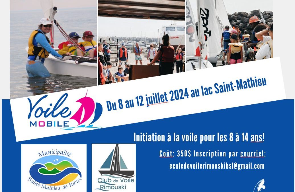 Camp de jour d’initiation à la voile