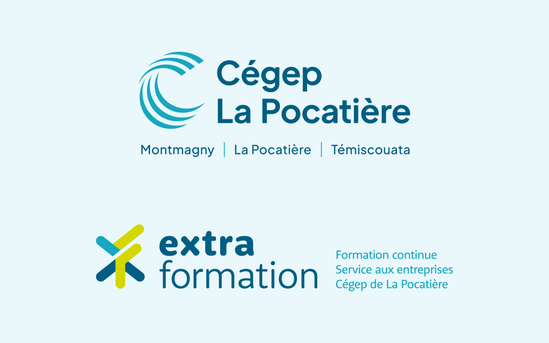 Nouvelle identité visuelle pour le Cégep de La Pocatière et Extra formation