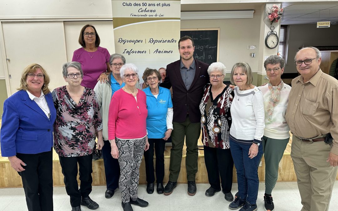 Le Club des 50 ans et plus de Cabano obtient 25 000$