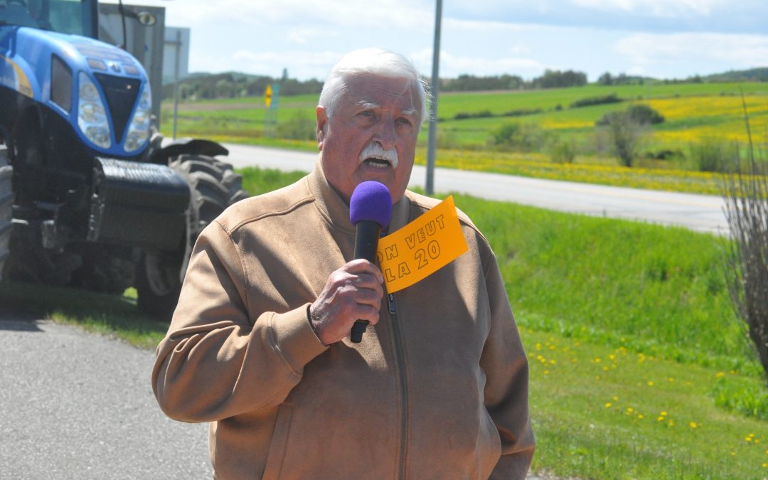 Prolongement de la 20 : mission accomplie pour Pierre-Paul D’Anjou