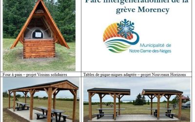 Du nouveau au parc intergénérationnel de la grève Morency