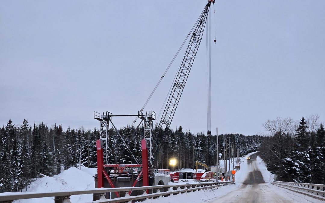 La construction du pont de Saint-Clément avance bien