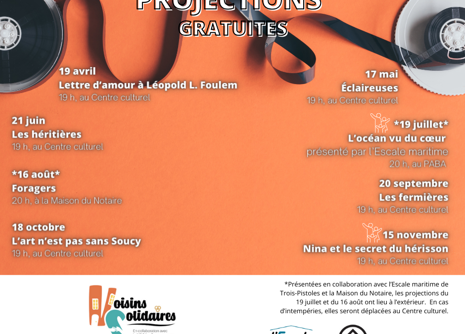 Projections mensuelles gratuites à Trois-Pistoles