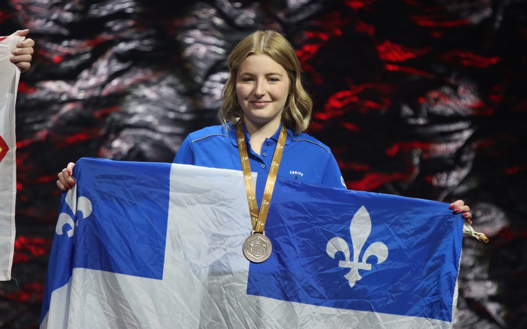 Sarah-Ève Marquis remporte la médaille de bronze en coiffure