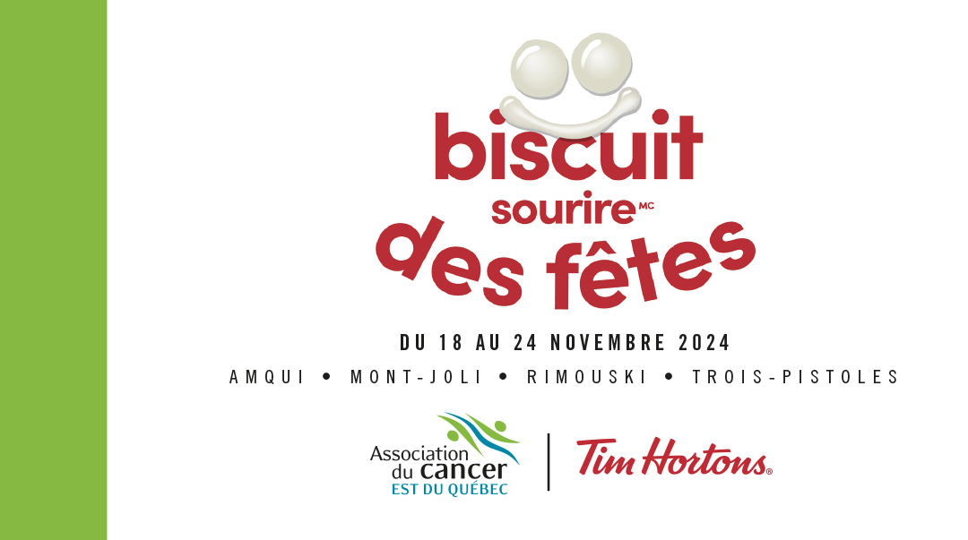 Les biscuits sourire des Fêtes Tim Hortons pour soutenir la lutte au cancer