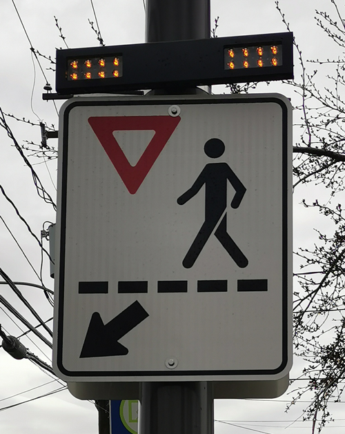 Nouvelle mesure pour augmenter la visibilité des traverses piétonnières
