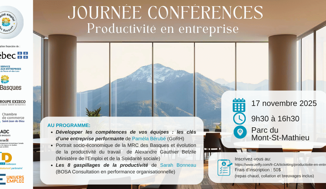 Productivité : une journée de conférences pour aider les employeurs
