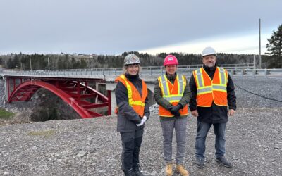 Mise en service d’un pont unique au Québec à Saint-Clément