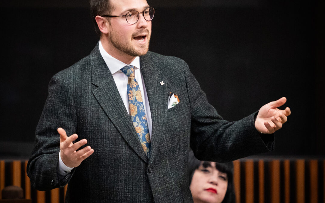 Maxime Blanchette-Joncas présente son bilan de la session parlementaire