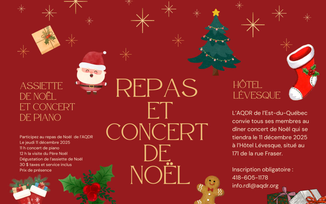 Diner concert de Noël de l’AQDR