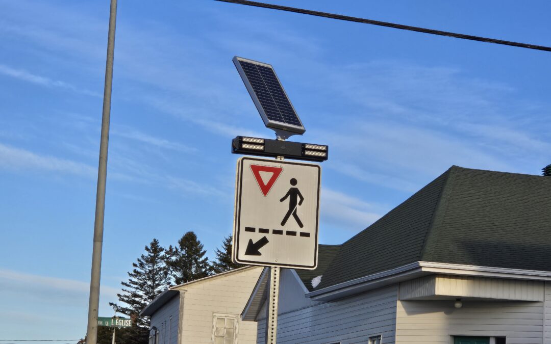 Nouvelle mesure pour augmenter la visibilité d’un passage piétonnier à Saint-Simon