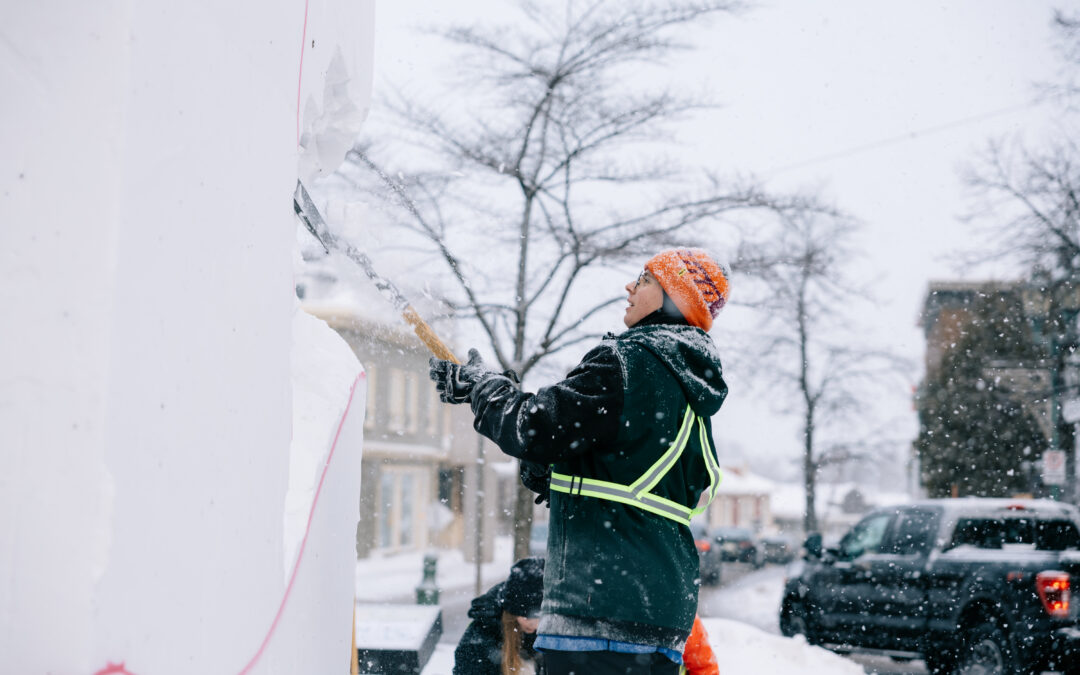 L&rsquo;identité au cœur du 30e Concours intercollégial de sculpture sur neige