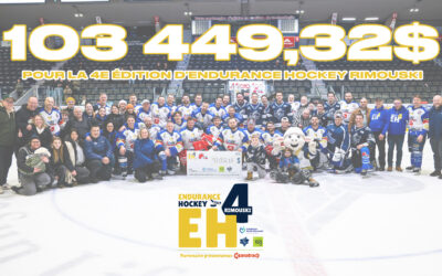 Endurance hockey : 𝟏𝟎𝟑 𝟒𝟒𝟗$ 𝐩𝐨𝐮𝐫 𝐥𝐚 𝐬𝐚𝐧𝐭𝐞́ 𝐦𝐞𝐧𝐭𝐚𝐥𝐞 𝐝𝐞s 𝐣𝐞𝐮𝐧𝐞𝐬