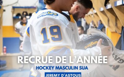 Jérémy D’Astous nommé recrue de l’année au hockey universitaire