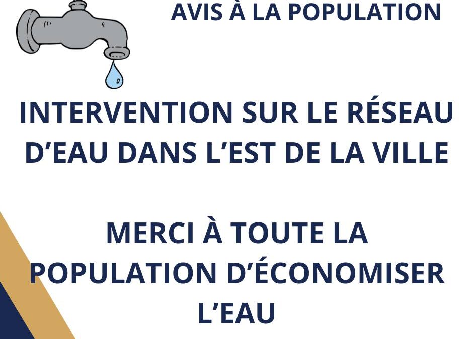 Bris d’aqueduc : la Ville de Trois-Pistoles demande d’économiser l’eau
